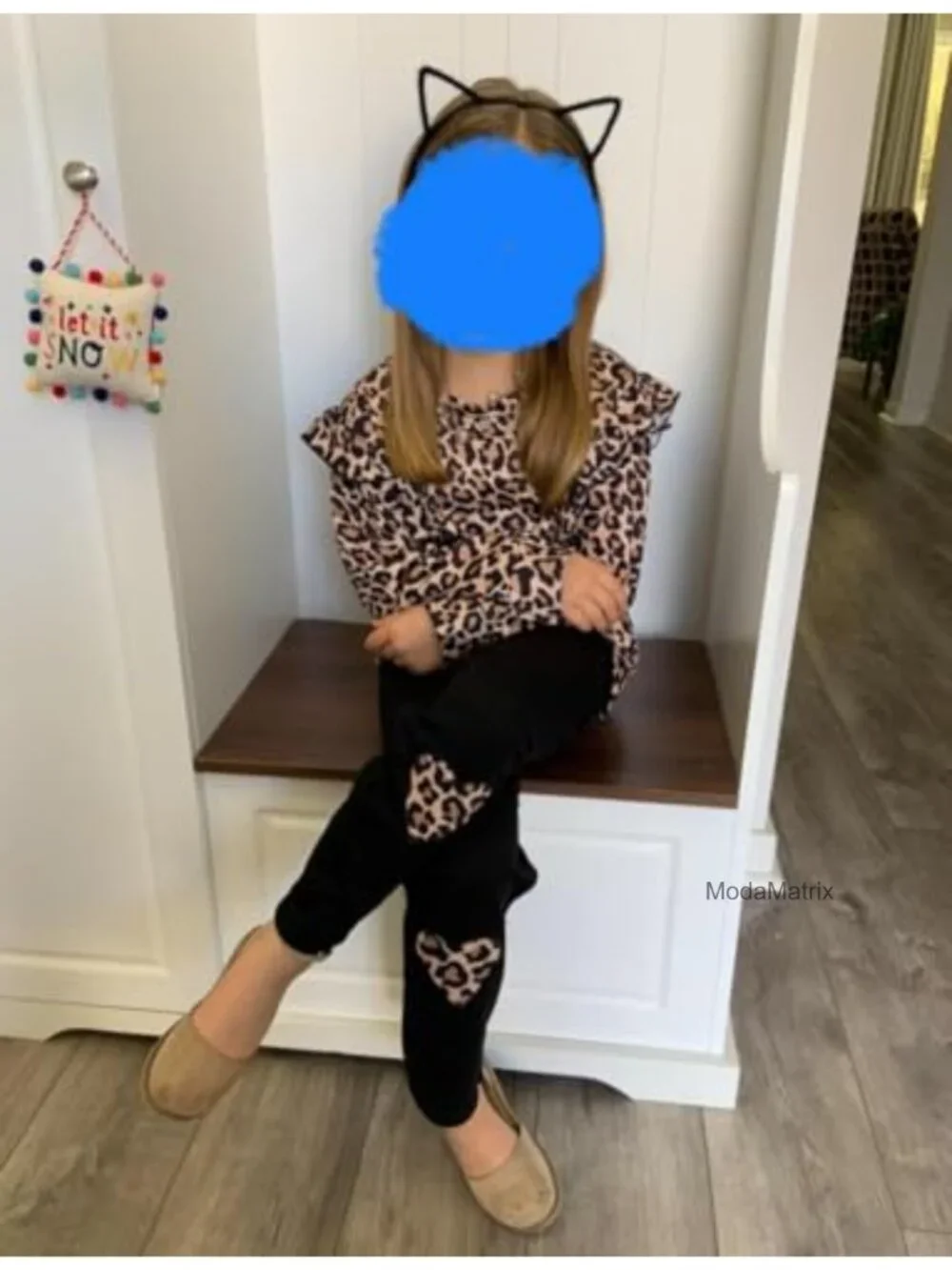 Girls 2 Piece Sweatsuit Set Long Sleeve Top & Jogger Pants